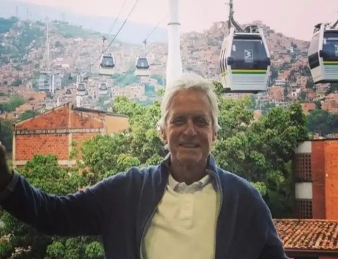 Michael Douglas is in Medellin