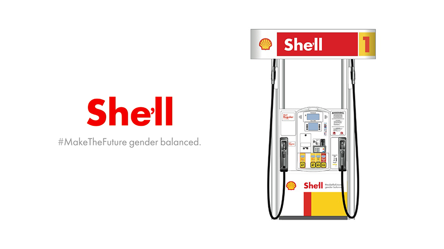 Shell will change its name to «She’ll» for International Women’s Day