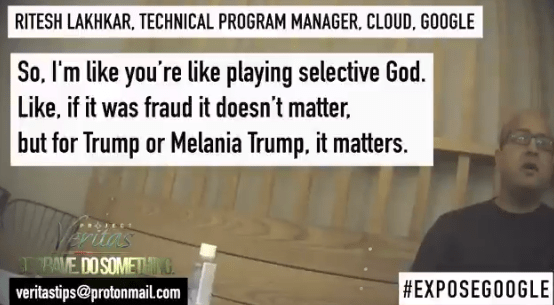 VIDEO: Google Program Manager CONFIRMS Election Interference in Favor of Joe Biden from Project Veritas