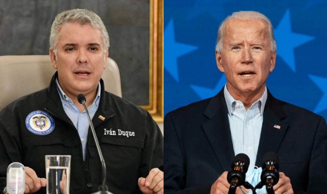 Colombian President Iván Duque congratulated 46th president of the United States, Joe Biden