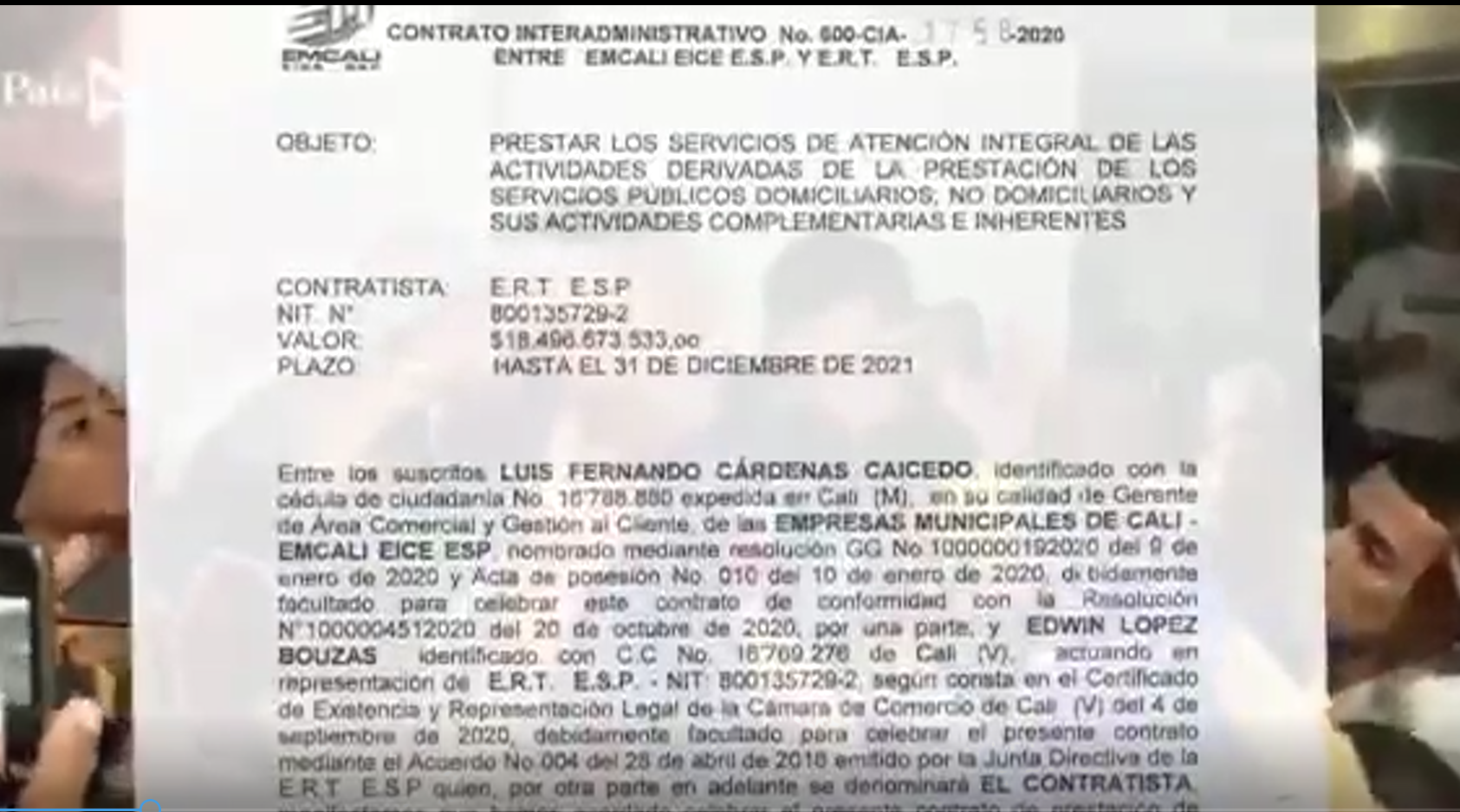 María Fernanda Cabal denuncia irregularidades entre administración Ospina y Emcali