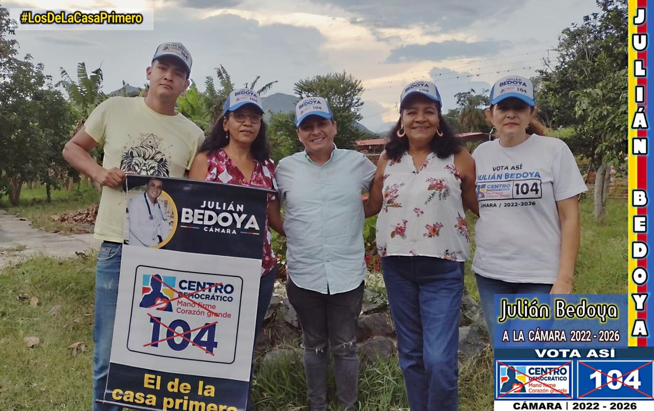 El candidato a la cámara de representantes Julián Bedoya visitó a los agrícolas del departamento del Valle del Cauca