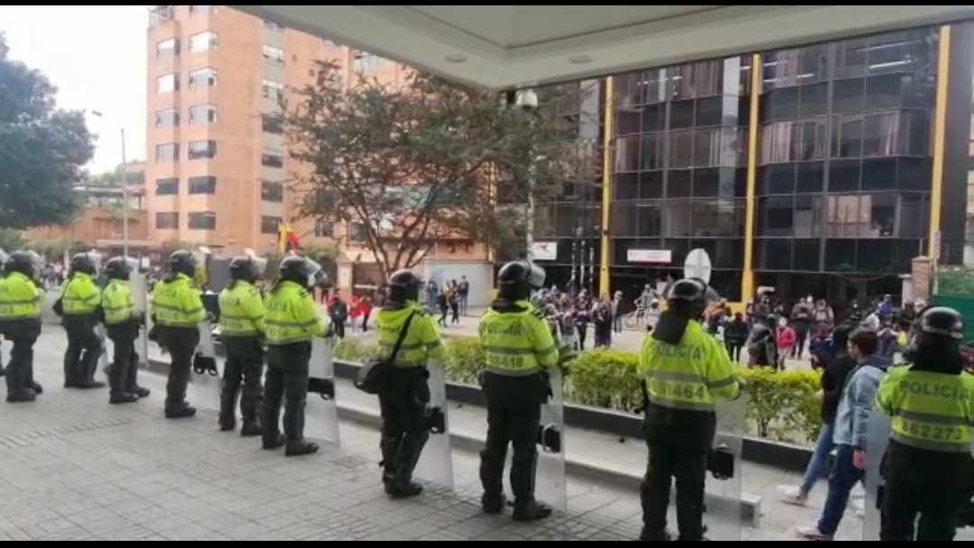 El Foro de Madrid fue bandalizado por la Primera línea 