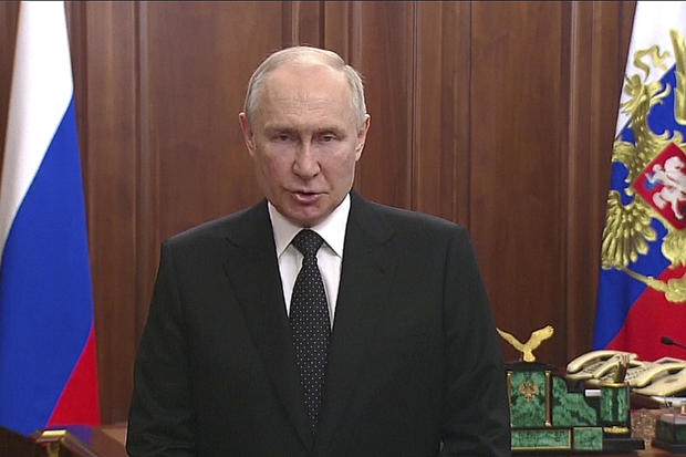 Putin denounces Wagner mercenary group’s armed revolt as treacherous, promises to protect Russia