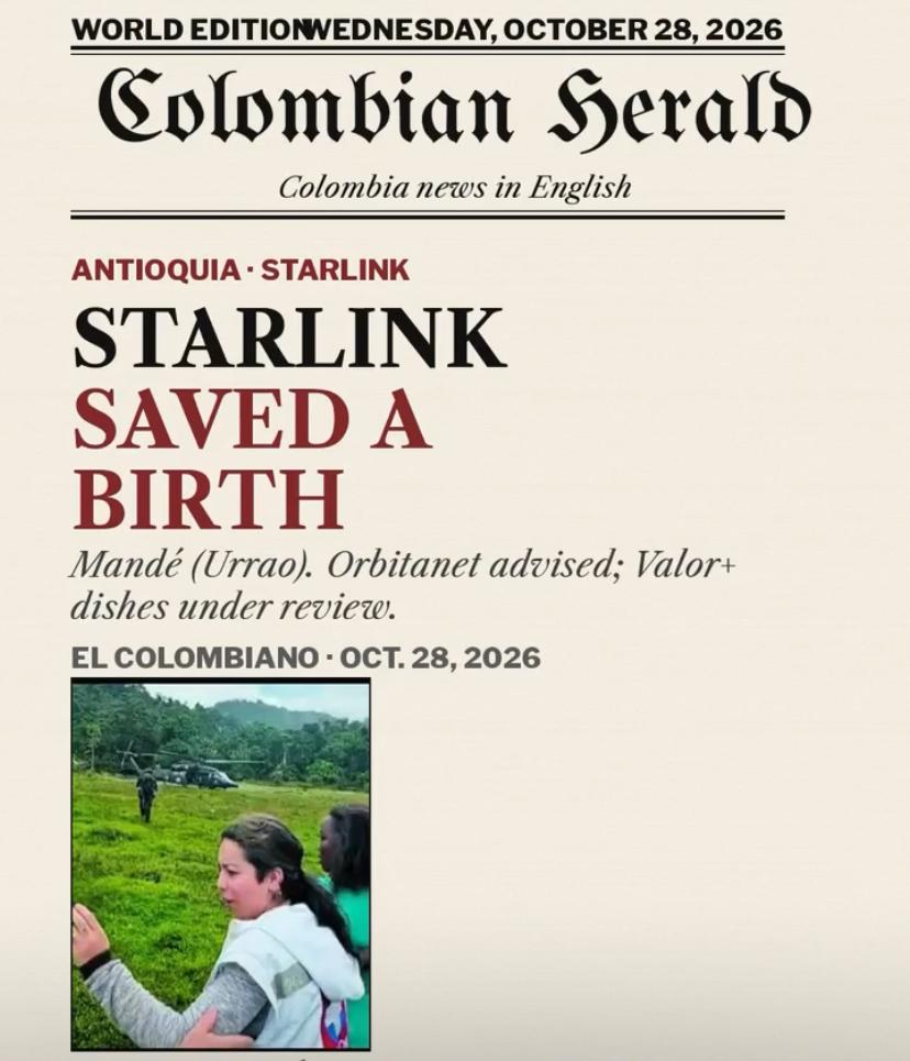 Starlink telehealth saved a high-risk birth in rural Antioquia — and a connected purchase is under scrutiny