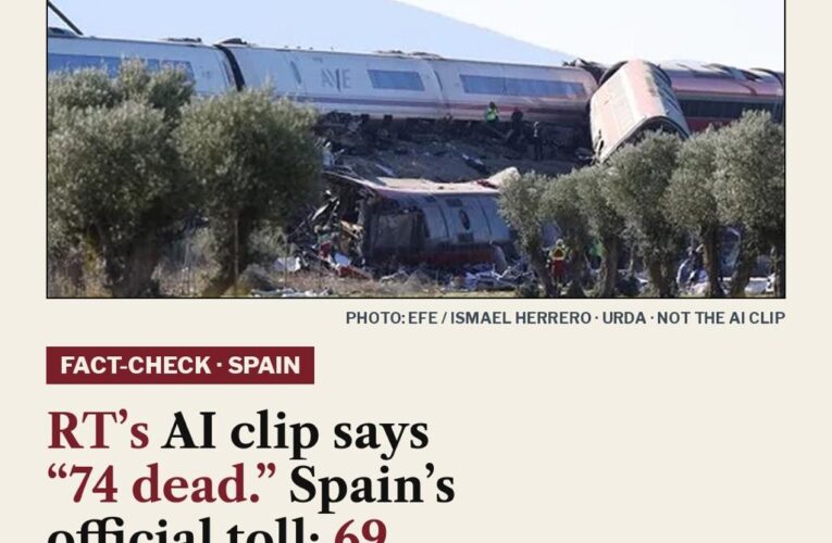 Fact-check: RT AI recreation Urda train crash — 74 vs official 69 deaths